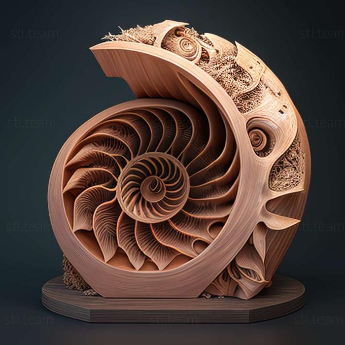 3D model Nautilus cookanum (STL)